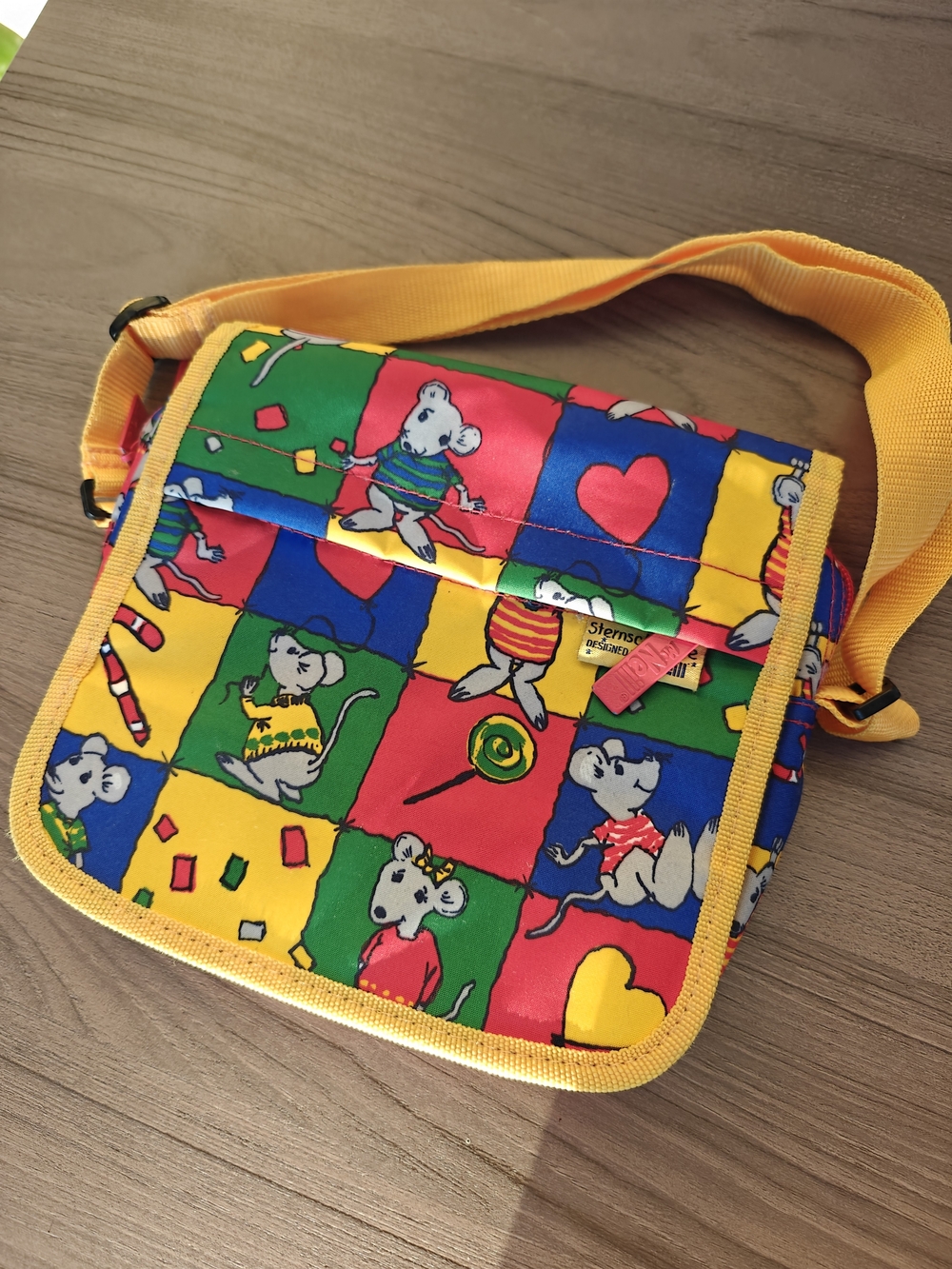 Vintage McNeill Sternschnuppe Colorful Mouse Crossbody